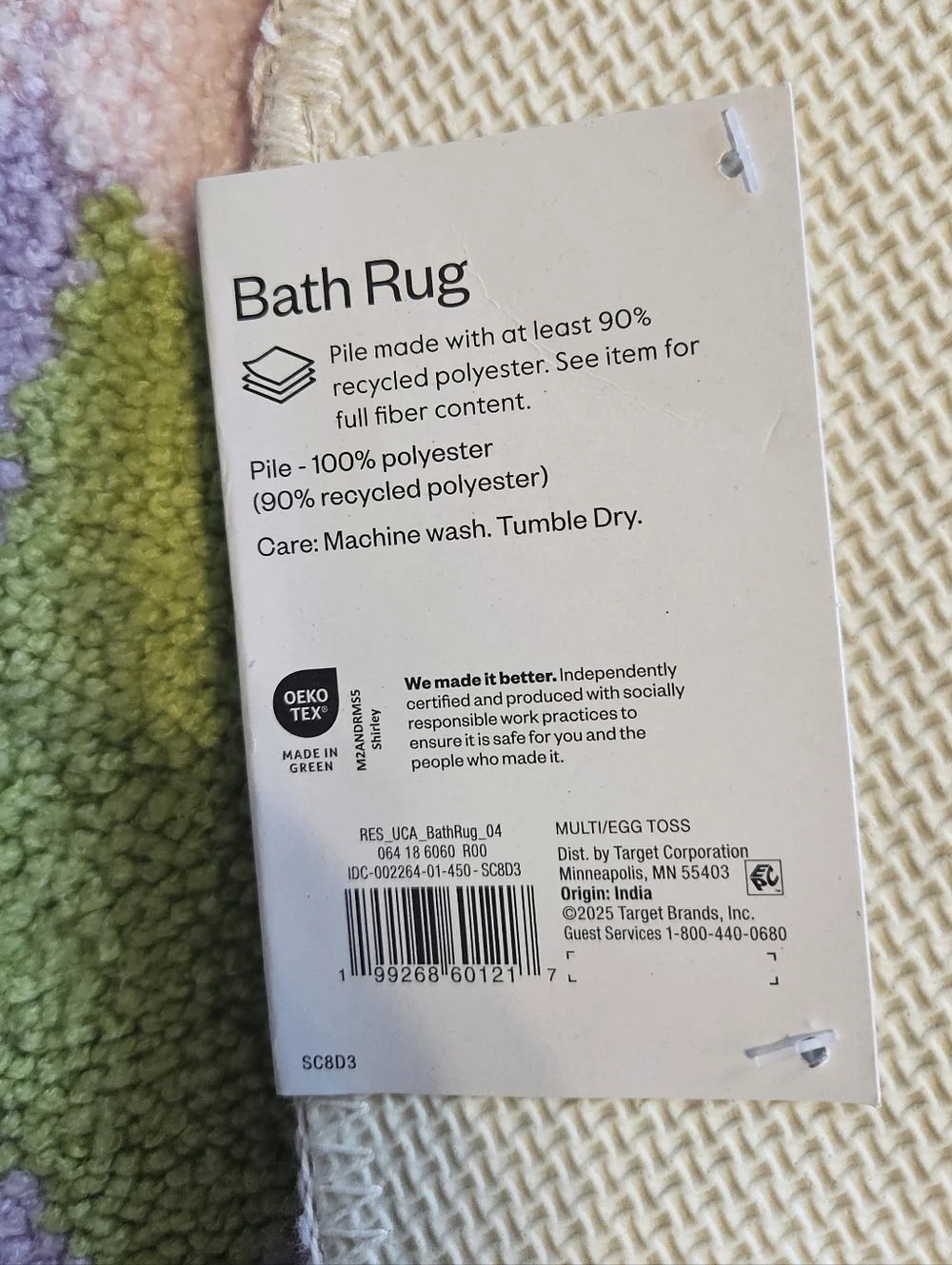 Spring Flower bath rug